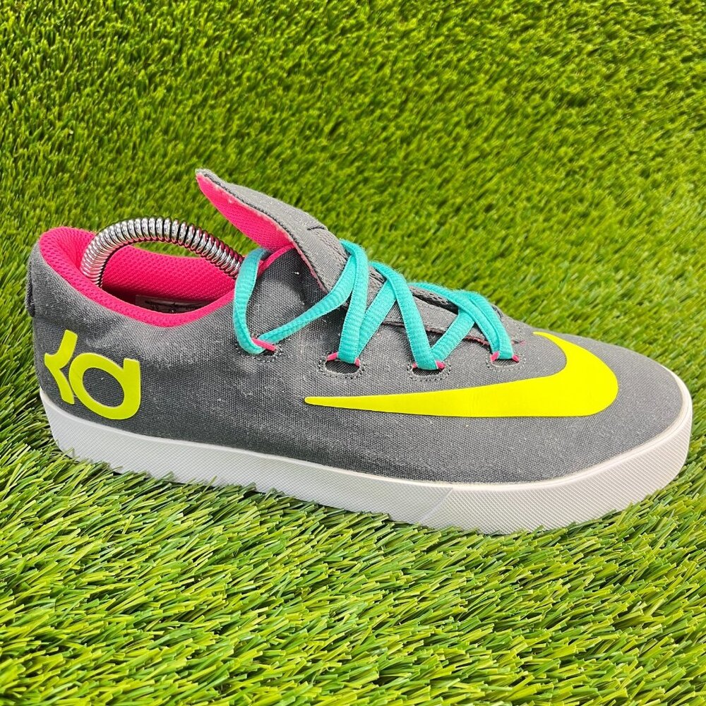 Nike KD Vulc Boys Size 7Y Gray Walking Running Basketball Shoes Sneakers